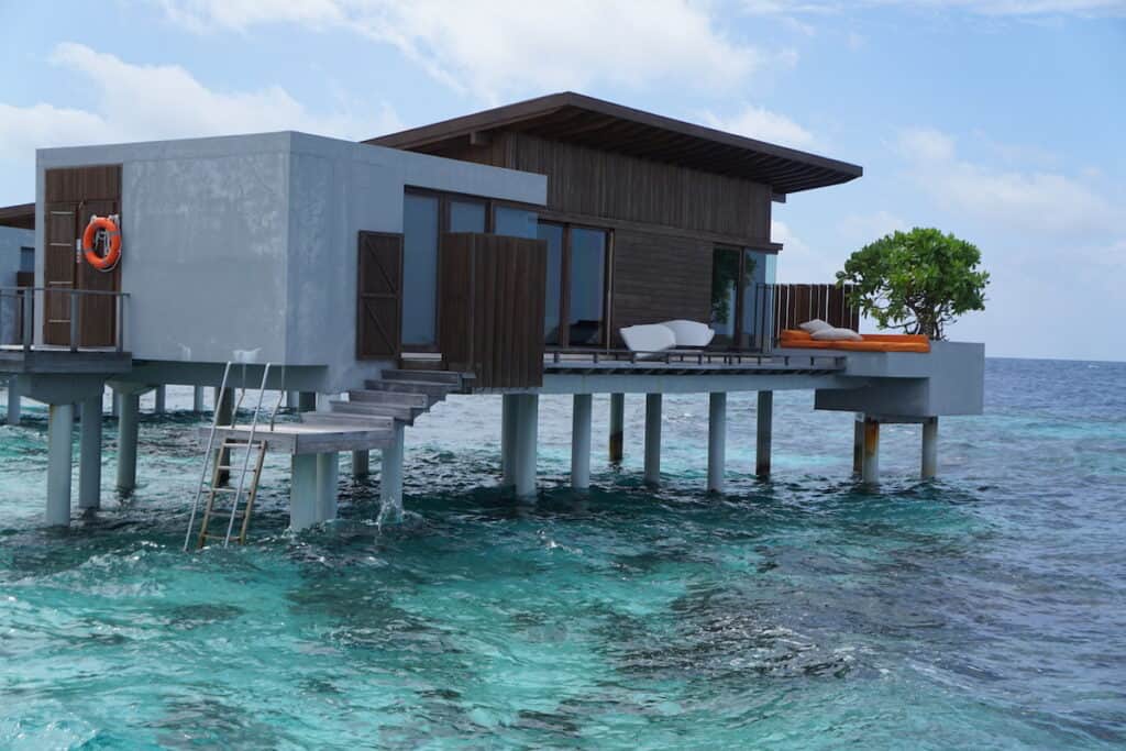 overwater bungalow villa in maldives