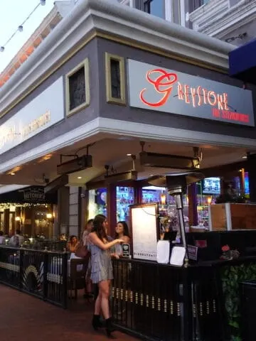 front of steakhouse restaurant in san diego gaslamp district, greystone steakhouse