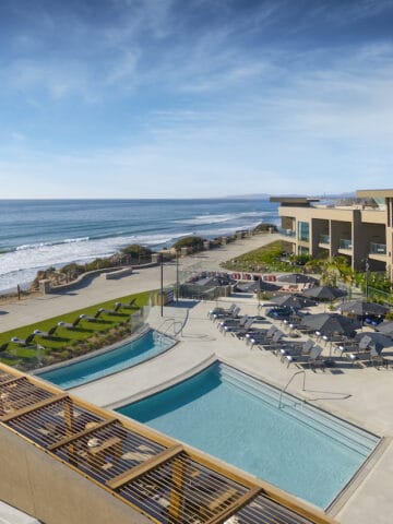 pool at luxury oceanfront hotel