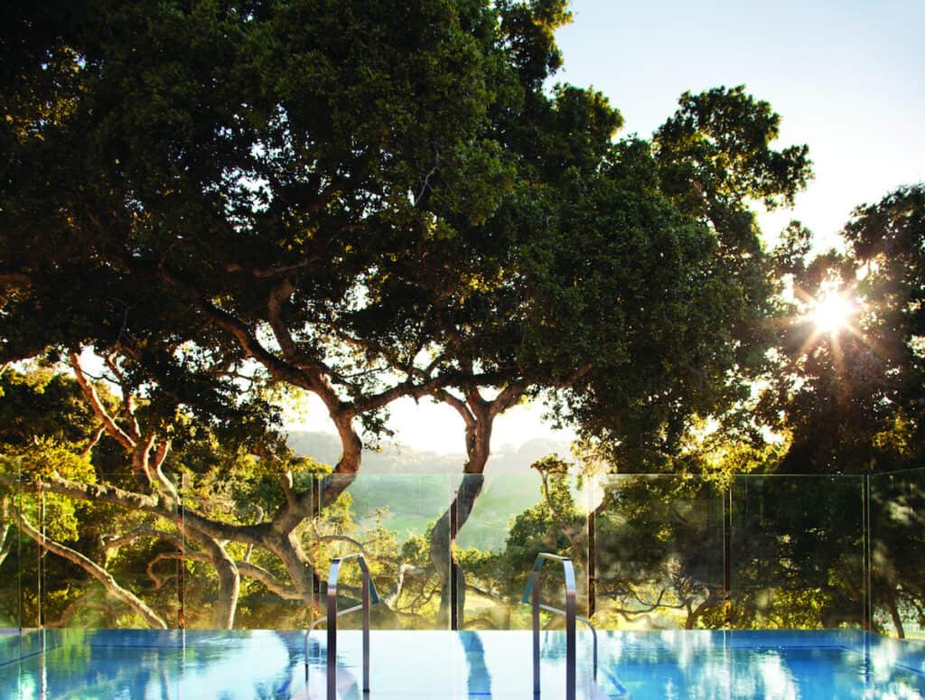 infinity pool overlooking valley, carmel valley ranch