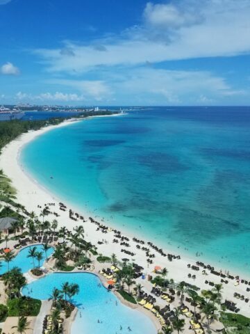 aerial photography of body of water