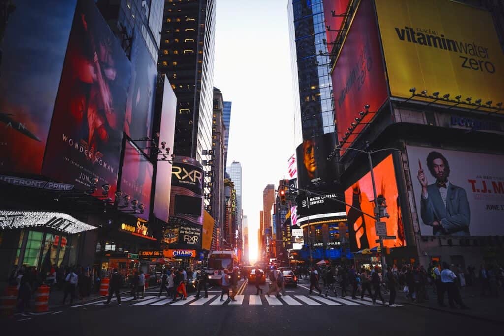 Times Square, New York during the daytime