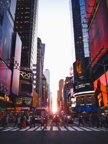 Times Square, New York during the daytime