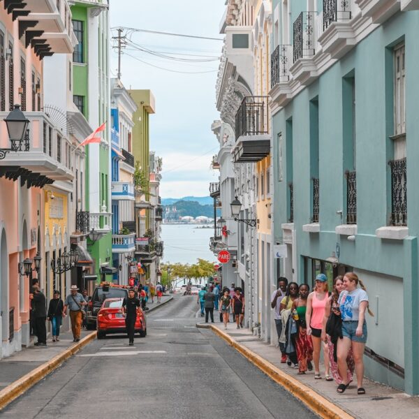 people walking on street during daytime in Old San Juan Puerto Rico