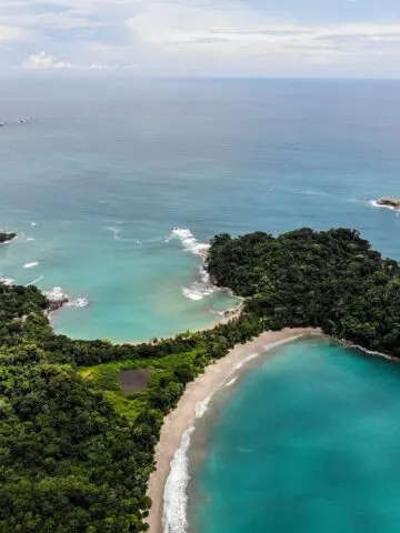 green trees beside blue sea, Playa Escondilla and Playa Manuel Antonio Costa Rica