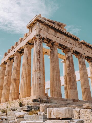 view of brown ruin during daytime, parthenon athens greece