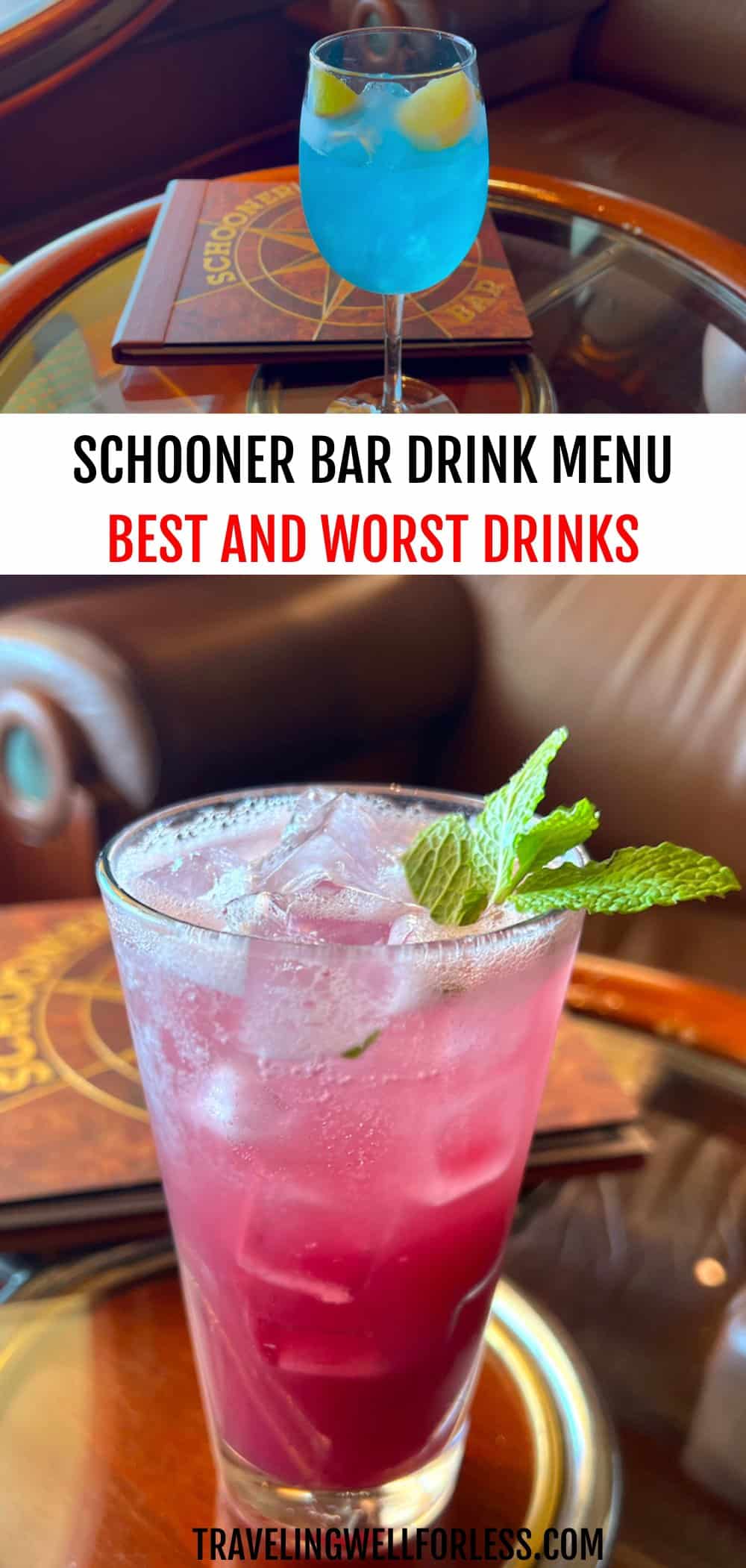 Schooner Bar Drink Menu The Best and Worst Drinks