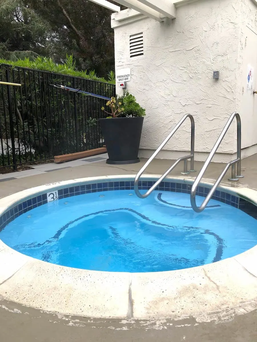 hot tub at hotel