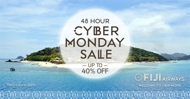 Fiji Airways, Cyber Monday, travel deals, Traveling Well For Less