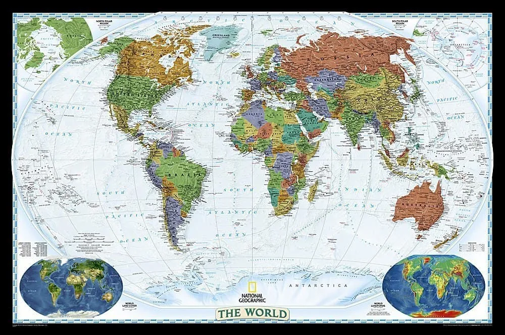 world map, travel gifts, 25 gifts for $25 or less, Traveling Well For Less