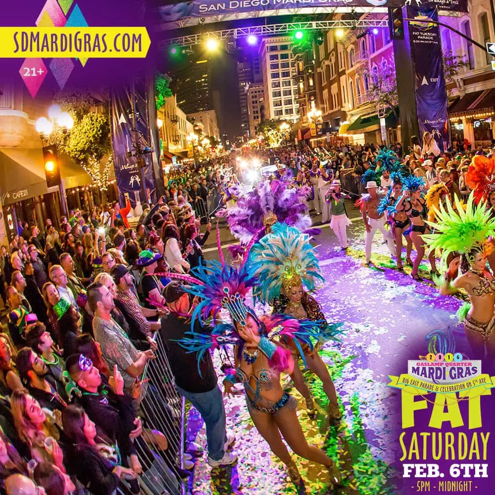 Mardis Gras San Diego, Tin Roof, food and beverage packages, Traveling Well For Less