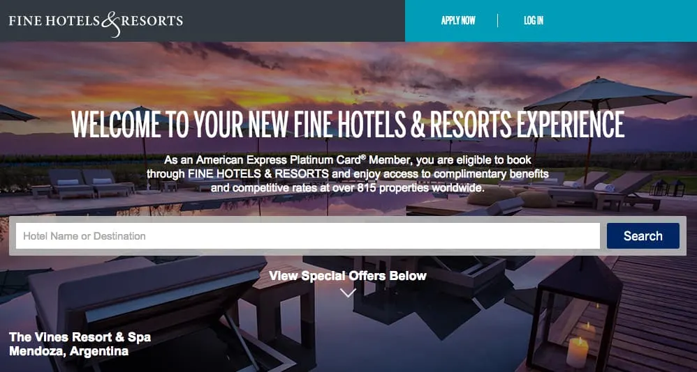 free daily breakfast at hotels booked through American Express Fine Hotels & Resorts, Traveling Well For Less