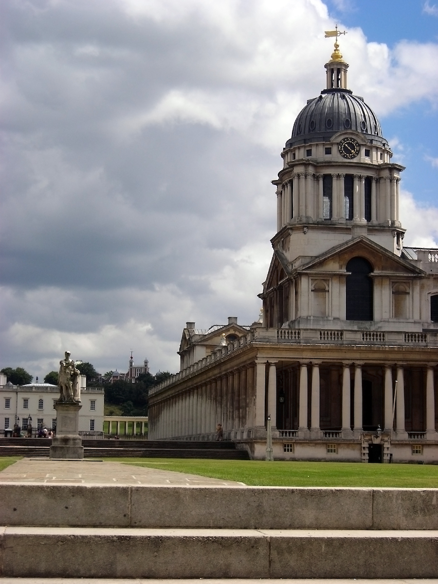 View of the Real Naval College at the Greenwich University, London, UK.